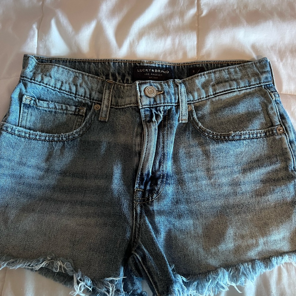 Lucky Brand Mid Rise Cut Off Denim